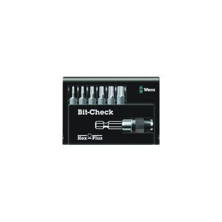 Wera Bit-Check 7 Hex-Plus 1 Skruetrækkerbitsæt